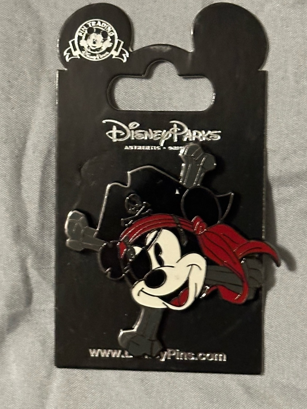 Disney Black Backing Card with Mickey Ear Cutout